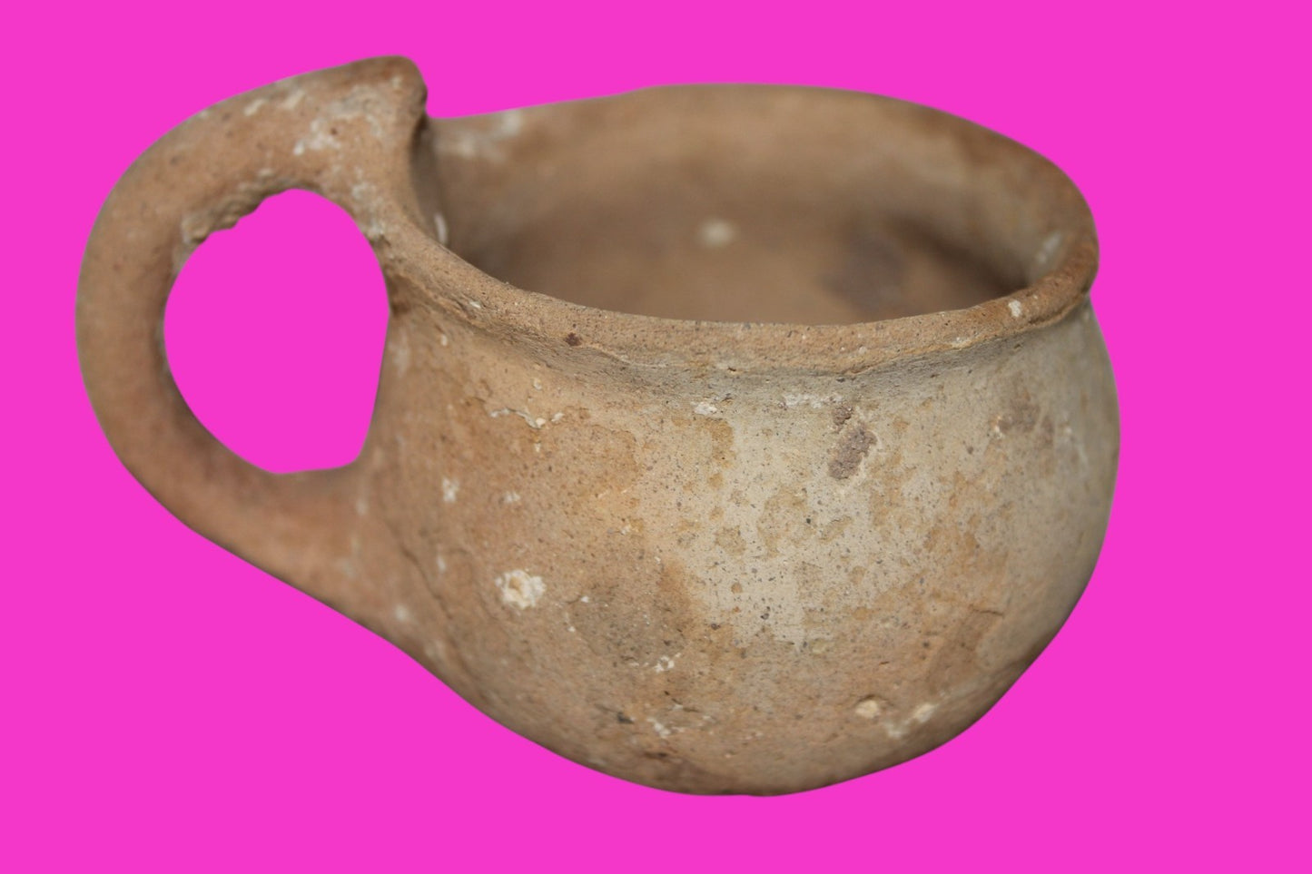 Ancient Holy Land Artifact Time Of Abraham Cup Jesus Christ Home 2000 BC COA 23