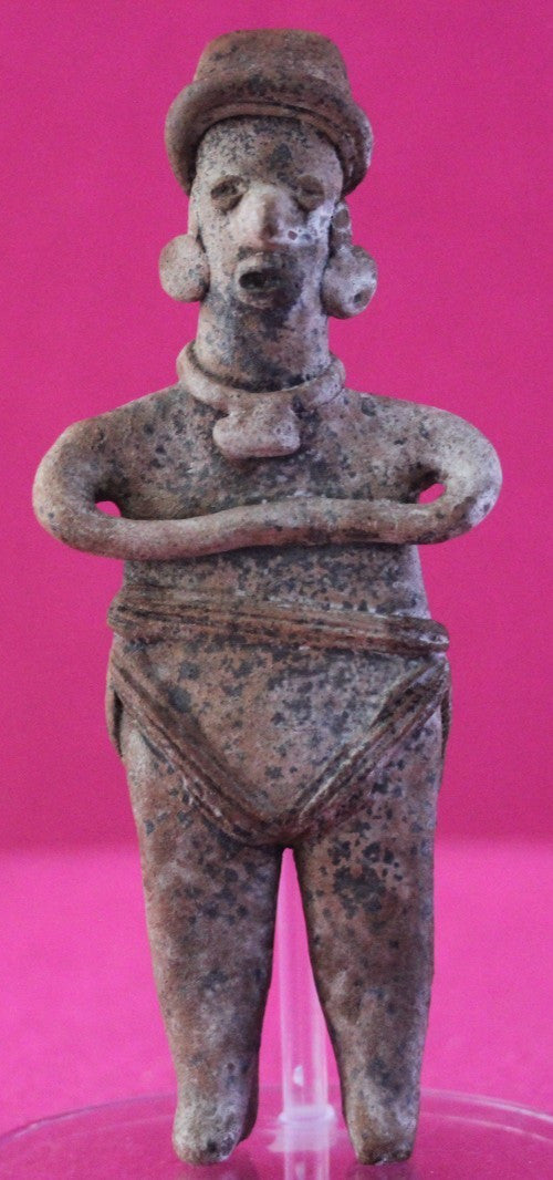 Authentic Pre Columbian Artifact Tomb Figure Colima Mexico 100 BC-250 AD COA 203