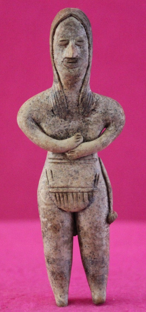 Authentic Pre Columbian Artifact Tomb Figure Colima Mexico 100 BC-250 AD COA 167