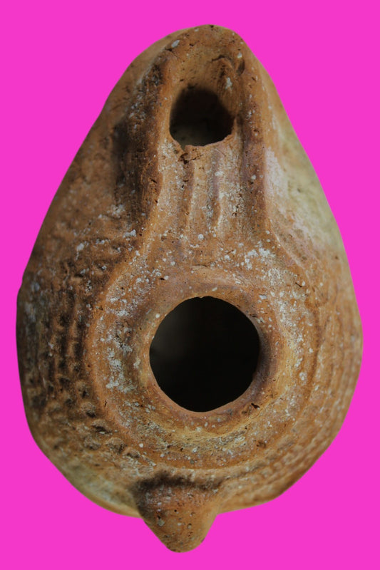 Jesus Christ Homeland Oil Lamp Authentic Holy Land Artifact 100 - 400 AD COA L02