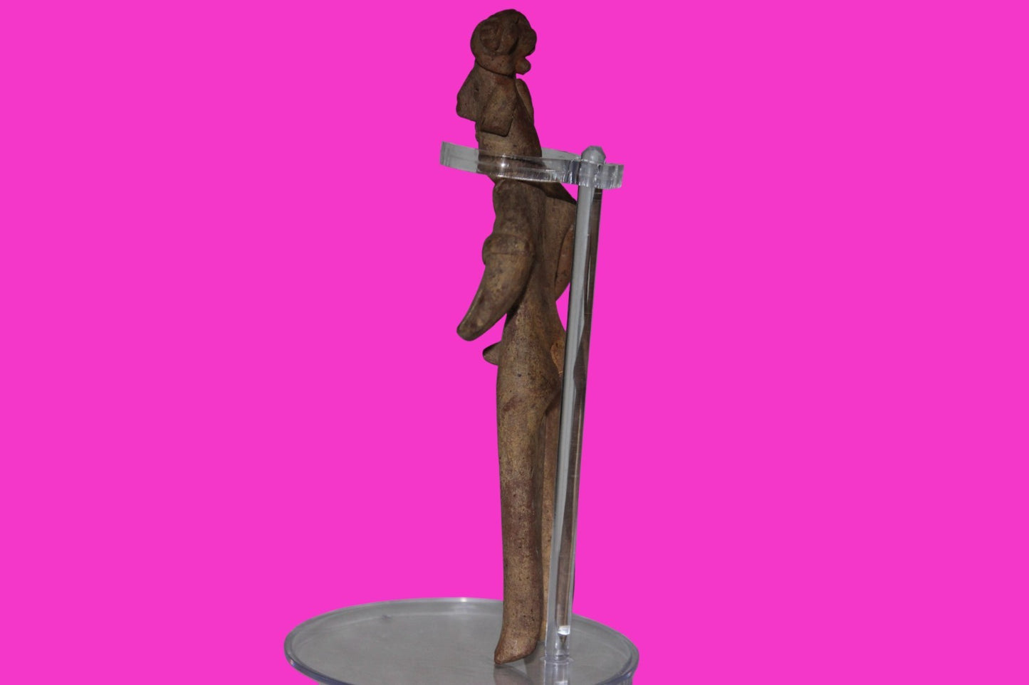 Pre Columbian Artifact 6 in Male Shaft Tomb Figure Colima Mexico 100BC COA 273