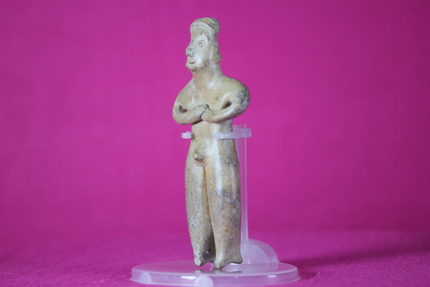 Pre Columbian Artifact Colima Figure Mexico 300BC-300AD Certified COA J36