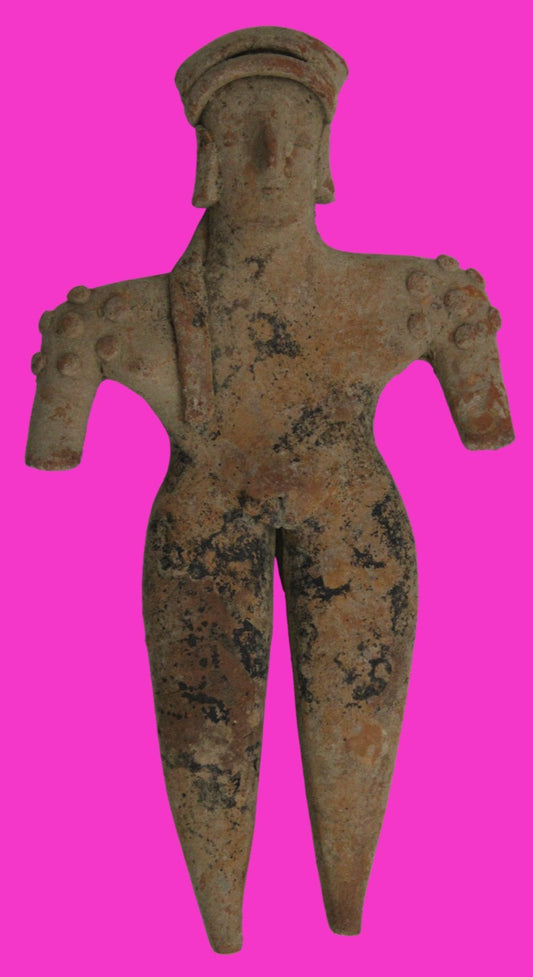 Pre Columbian Artifact 7 Inch Tall Shaft Tomb Figure Colima Mexico 100BC COA 284