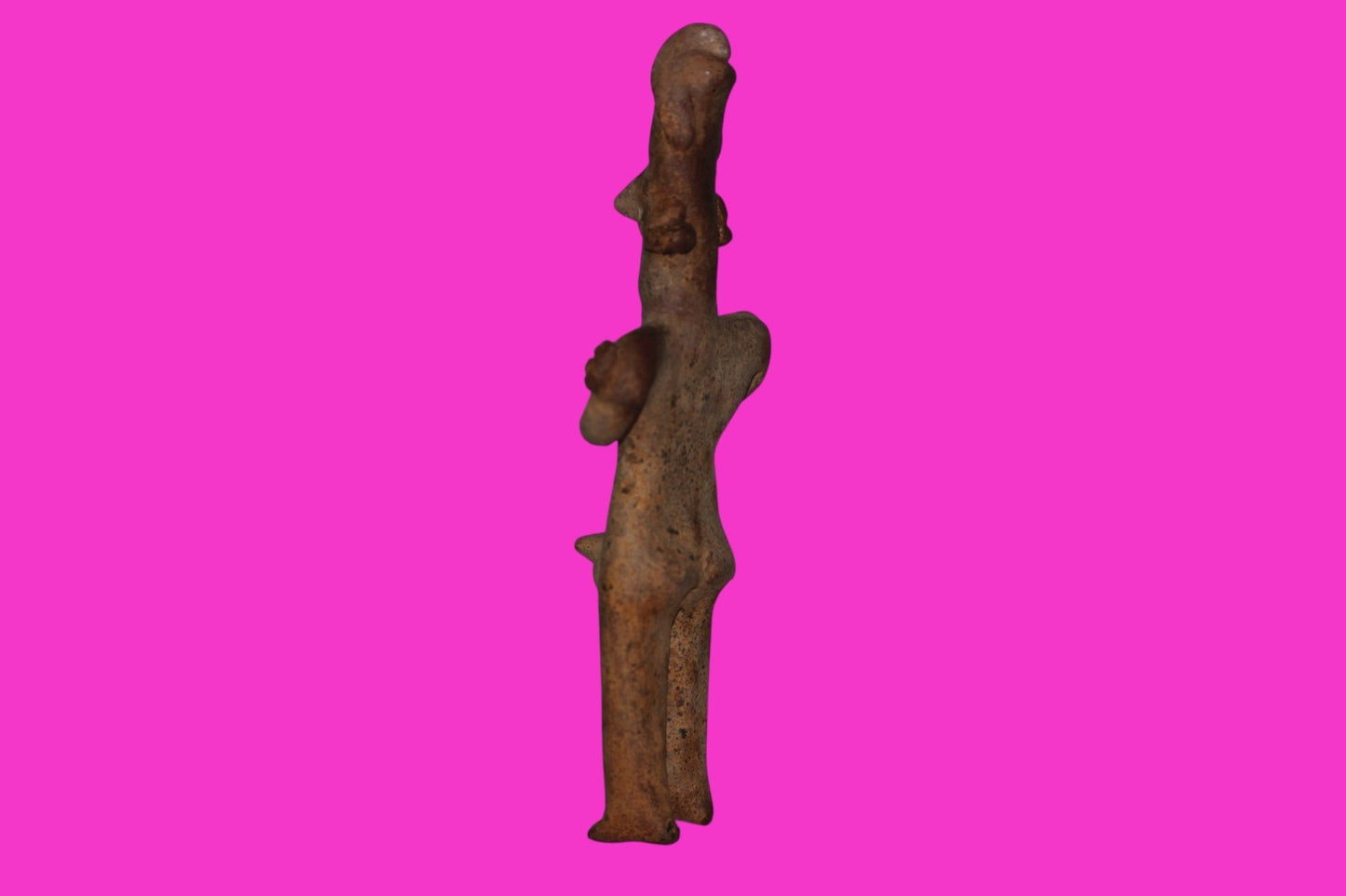 Pre Columbian Authentic Artifact Male Shaman Tomb Figure Colima Mexico COA 18