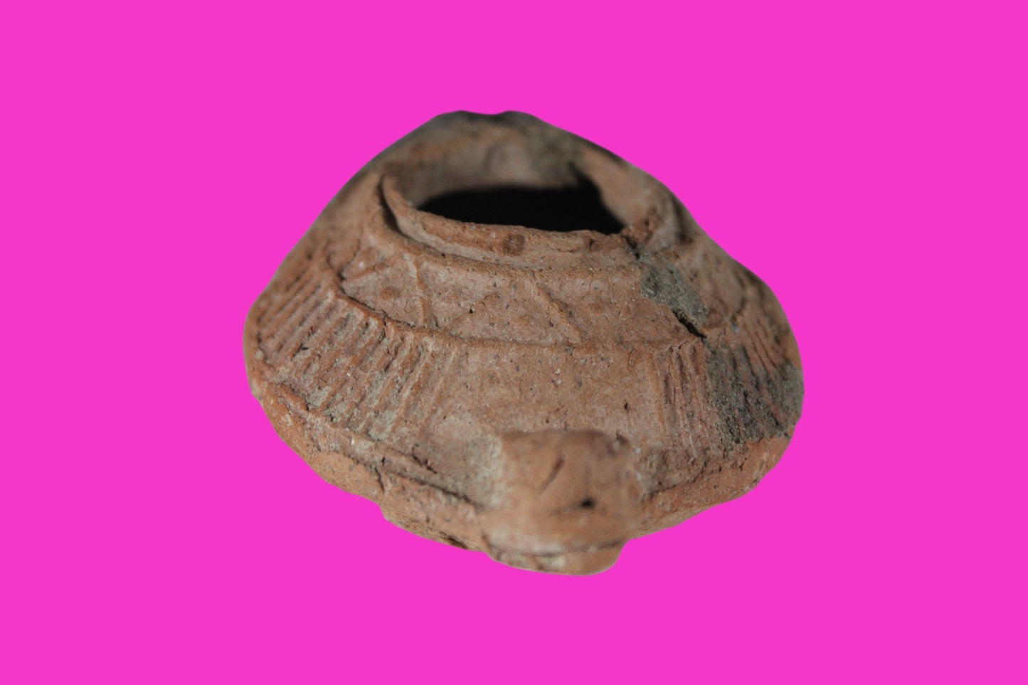 Ancient Holy Land Oil Lamp Artifact Jesus Christ Home Israel 300-600 AD COA 89