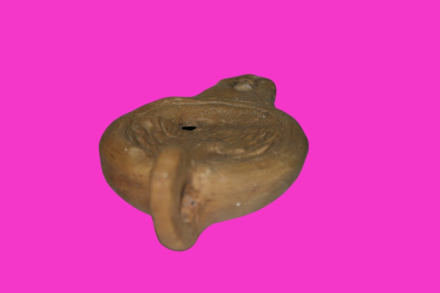 Four Horse War Chariot Oil Lamp Authentic Holy Land Artifact 200-400 AD COA J123