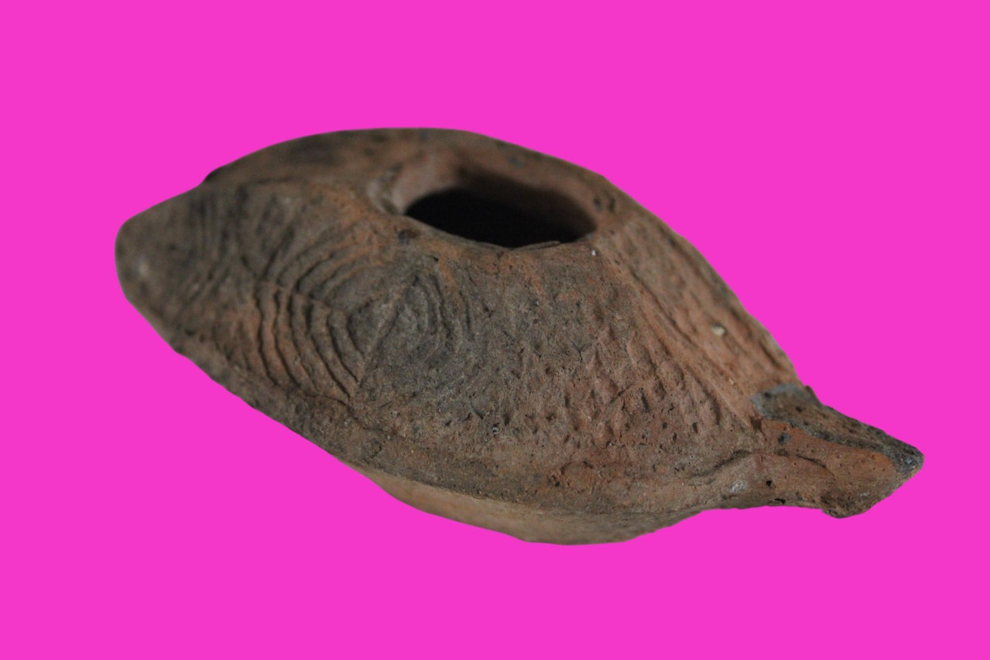 Ancient Holy Land Oil Lamp Artifact Jesus Christ Home Israel 300-600 AD COA 83