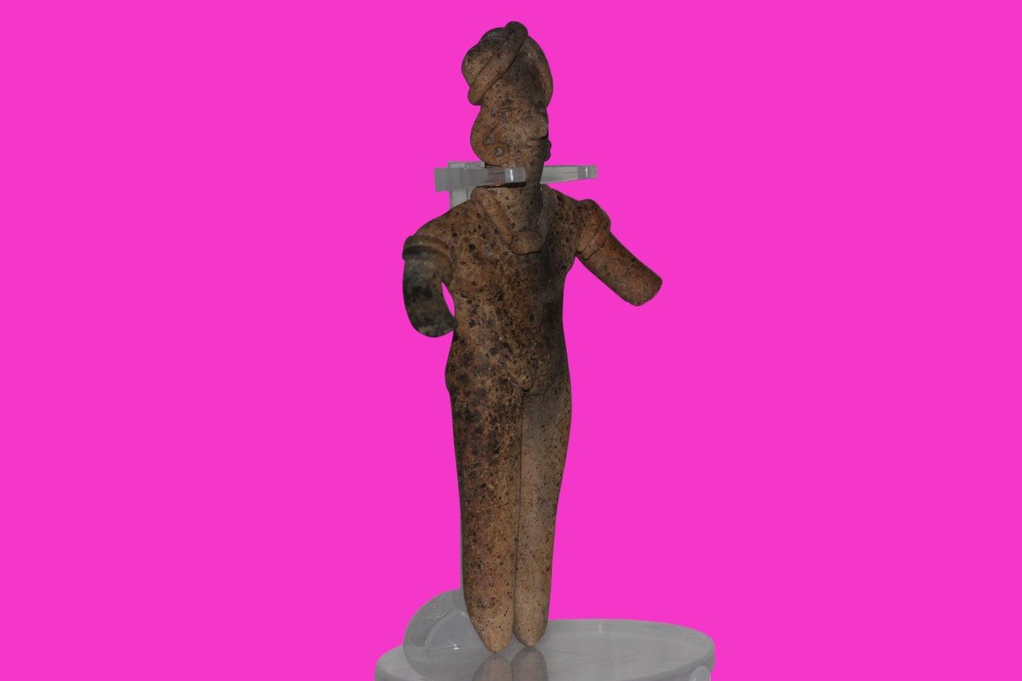 Pre Columbian Artifact 6 Inch Female Tomb Figure Colima Mexico 100 BC COA 242