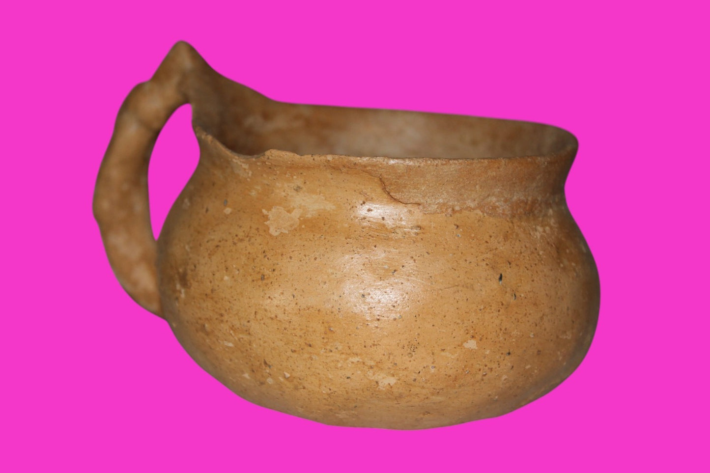 Holy Land Authentic Artifact 4000 Year Old Cup Time of Abraham 2000 BC COA J117