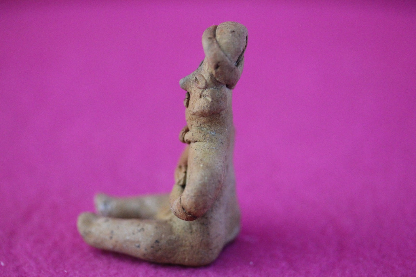 Pre Columbian Artifact Authentic Rare Seated Tomb Figure Colima Mexico COA 189