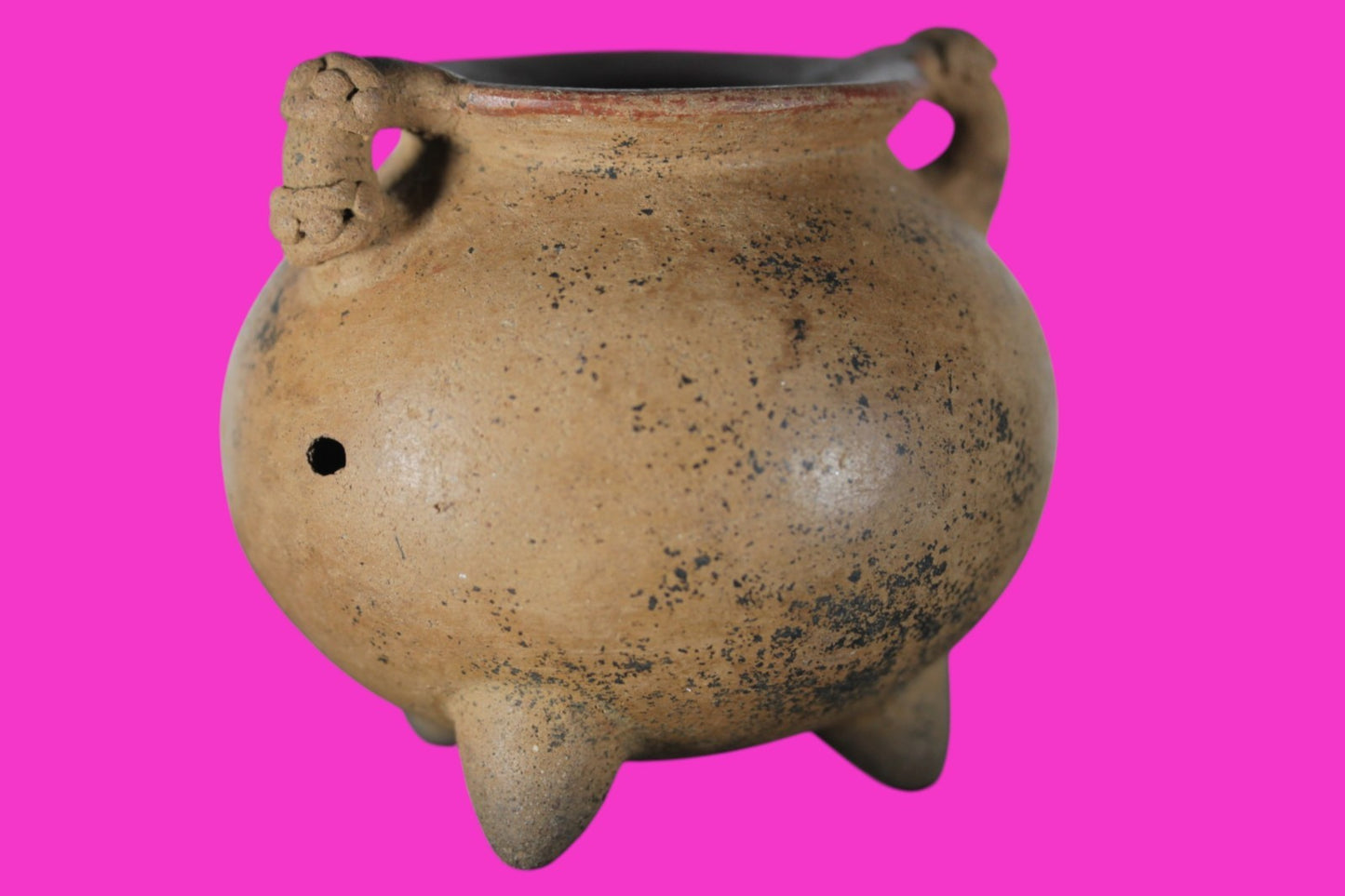 Pre Columbian Authentic Artifact  Tripod Bowl Nicoya Costa Rica 700 AD COA J07