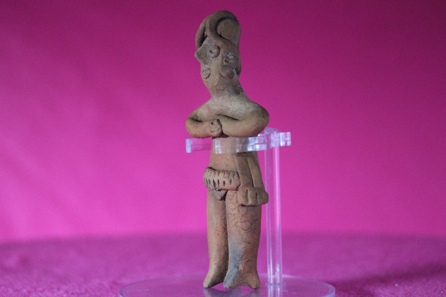 Authentic Pre Columbian Artifact Tomb Figure Colima Mexico 100 BC-250 AD COA 129