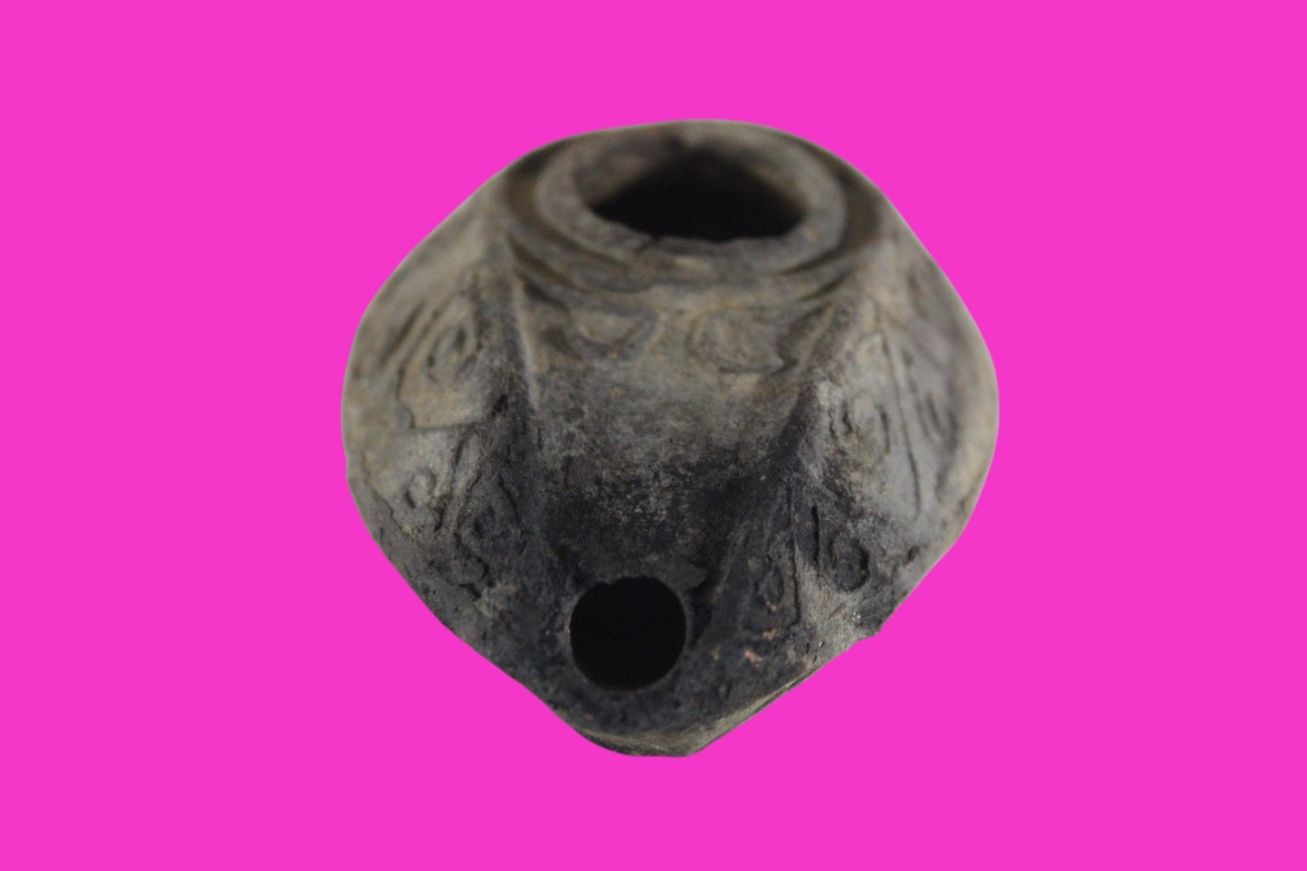 Ancient Holy Land Oil Lamp Artifact Jesus Christ Home Israel 300-600 AD COA 80