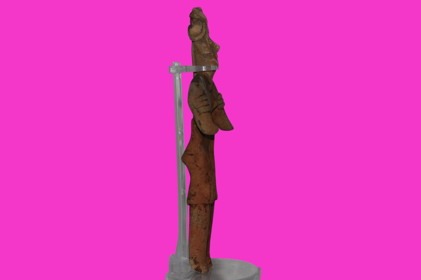 Pre Columbian Artifact 8 inch Female Tomb Figure Colima Mexico 100 BC COA 258