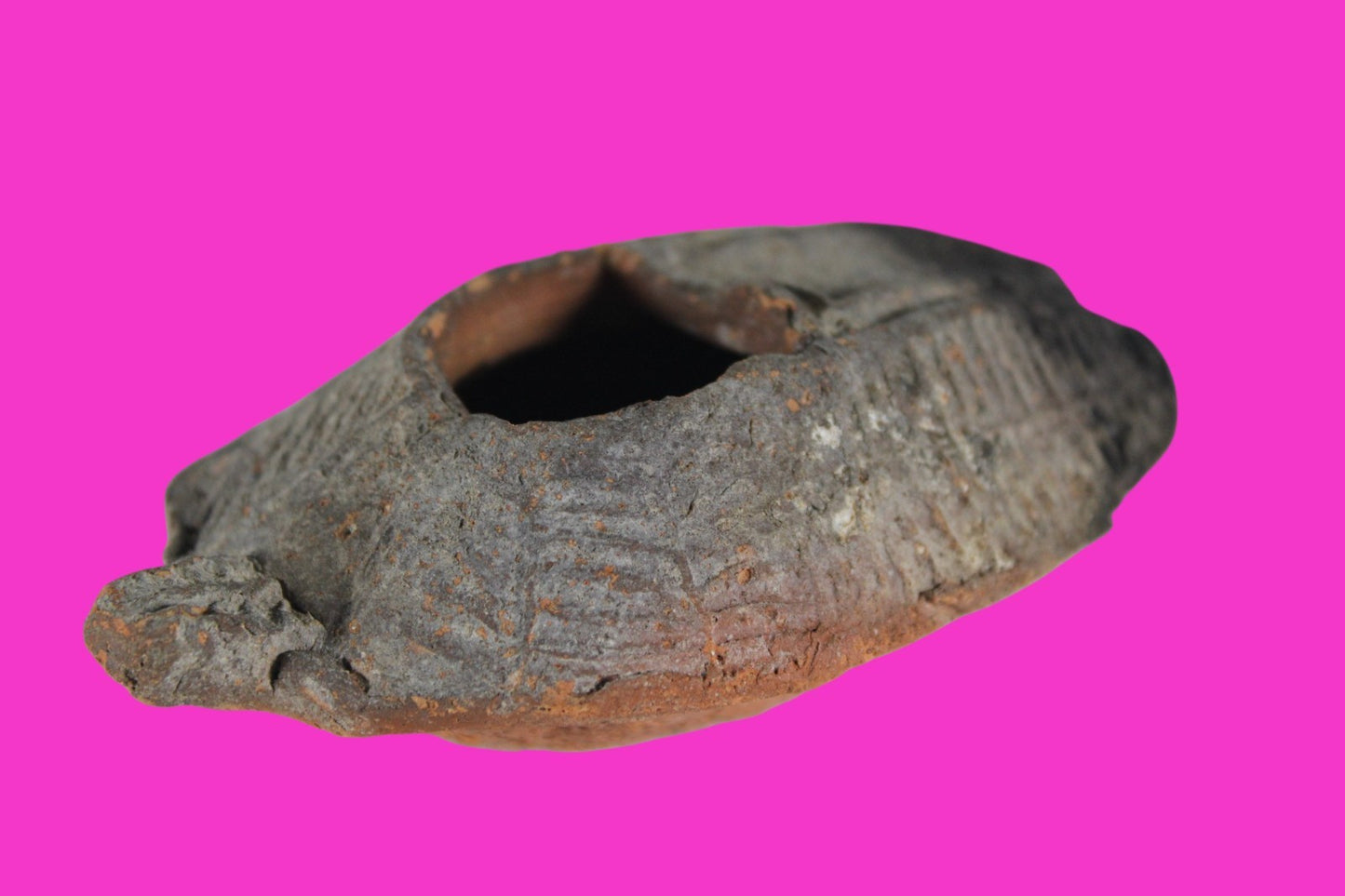 Ancient Holy Land Oil Lamp Artifact Jesus Christ Home 300-600 AD Israel COA 109