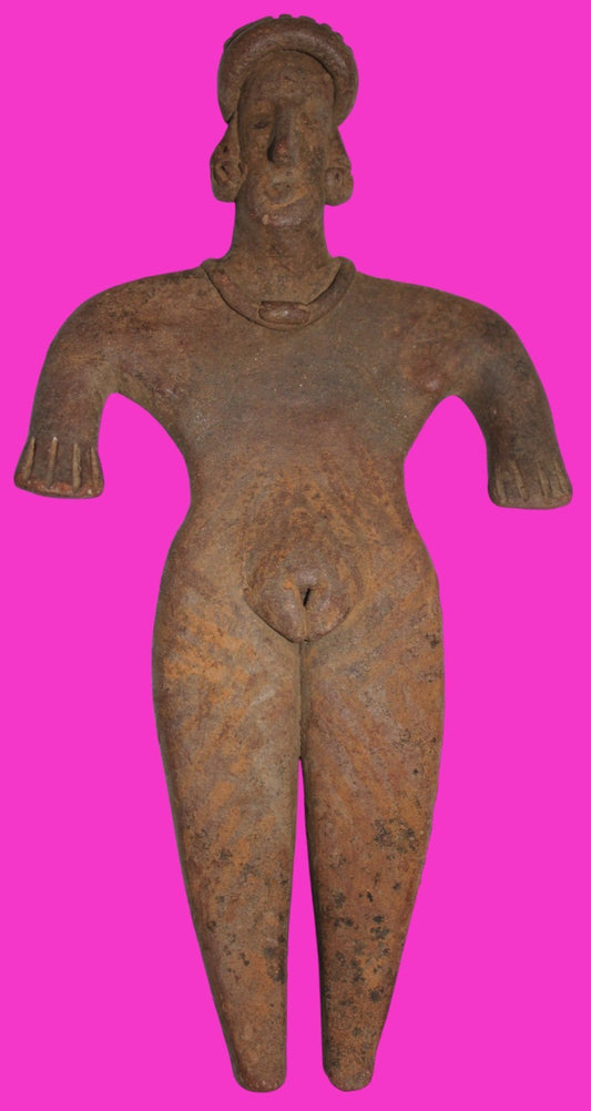 Pre Columbian Artifact 8 in Female Shaft Tomb Figure Colima Mexico 100BC COA 274