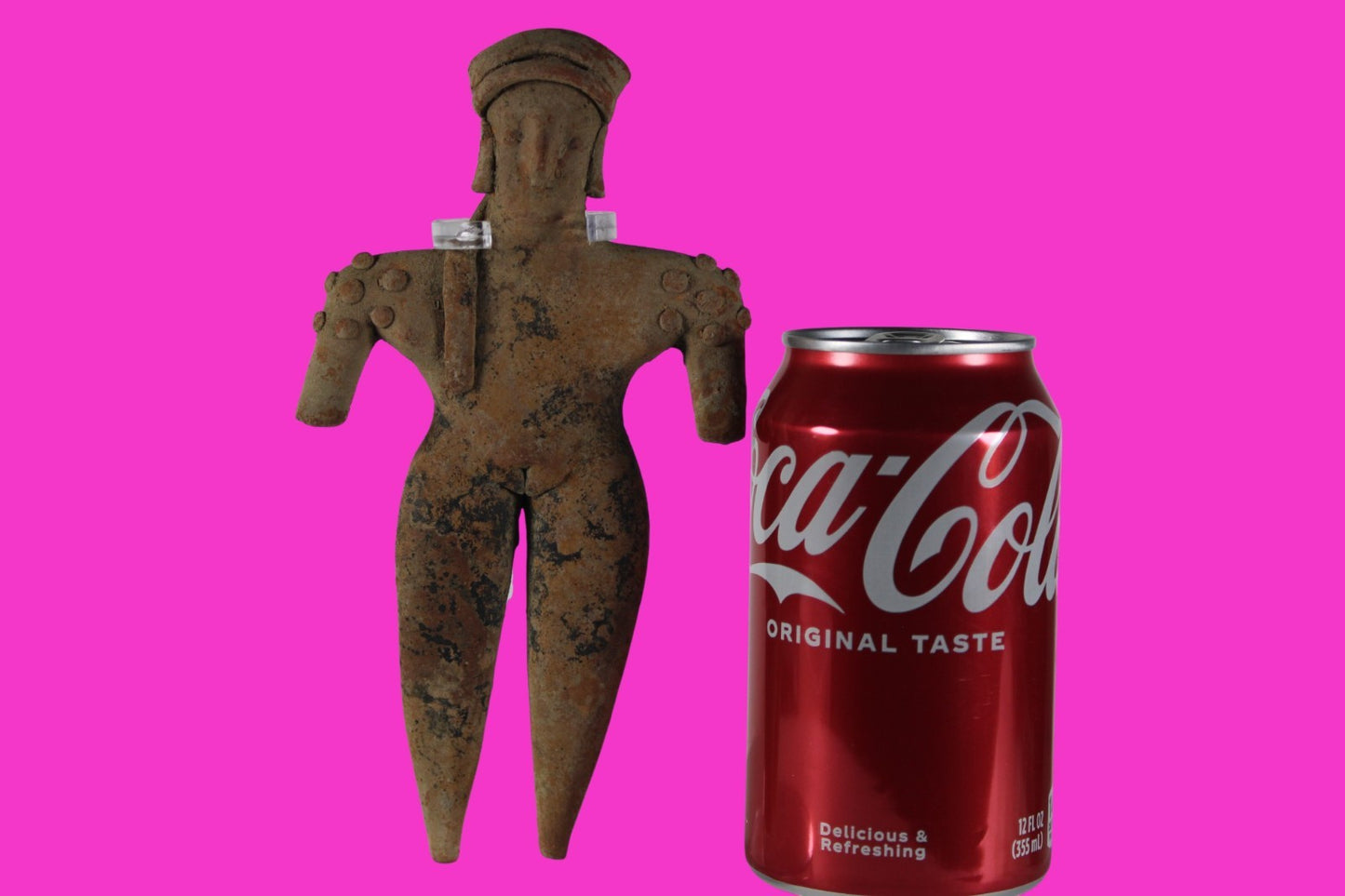 Pre Columbian Artifact 7 Inch Tall Shaft Tomb Figure Colima Mexico 100BC COA 284