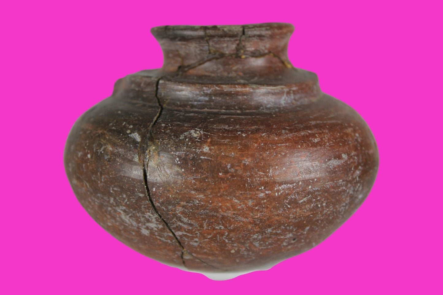 Pre Columbian Authentic Artifact Repaired Mayan Olla Yucatan 250-900 AD COA J69