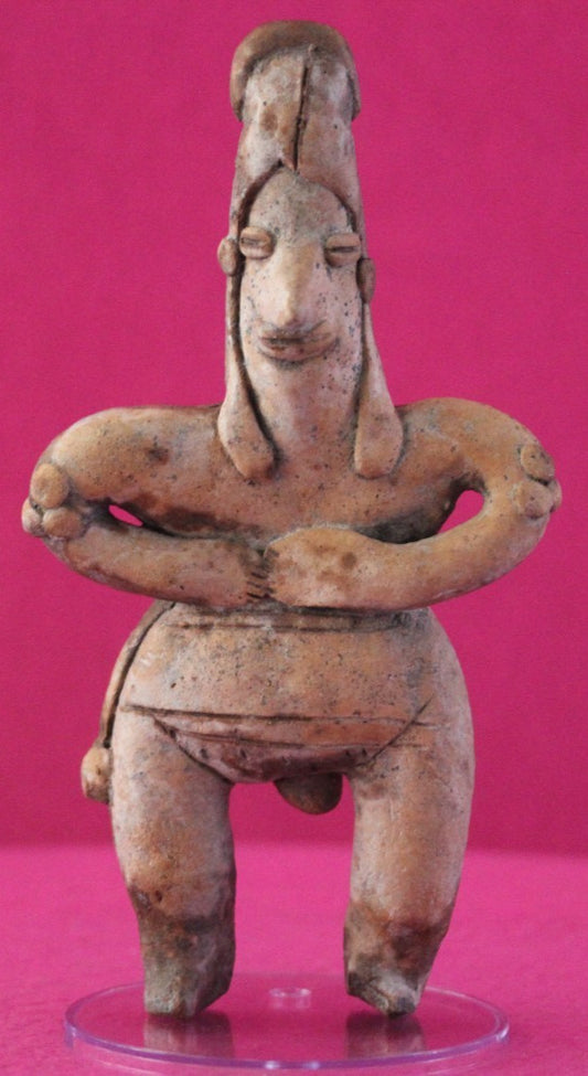 Pre Columbian Authentic Artifact Female Shaman Tomb Figure Colima Mexico COA 198