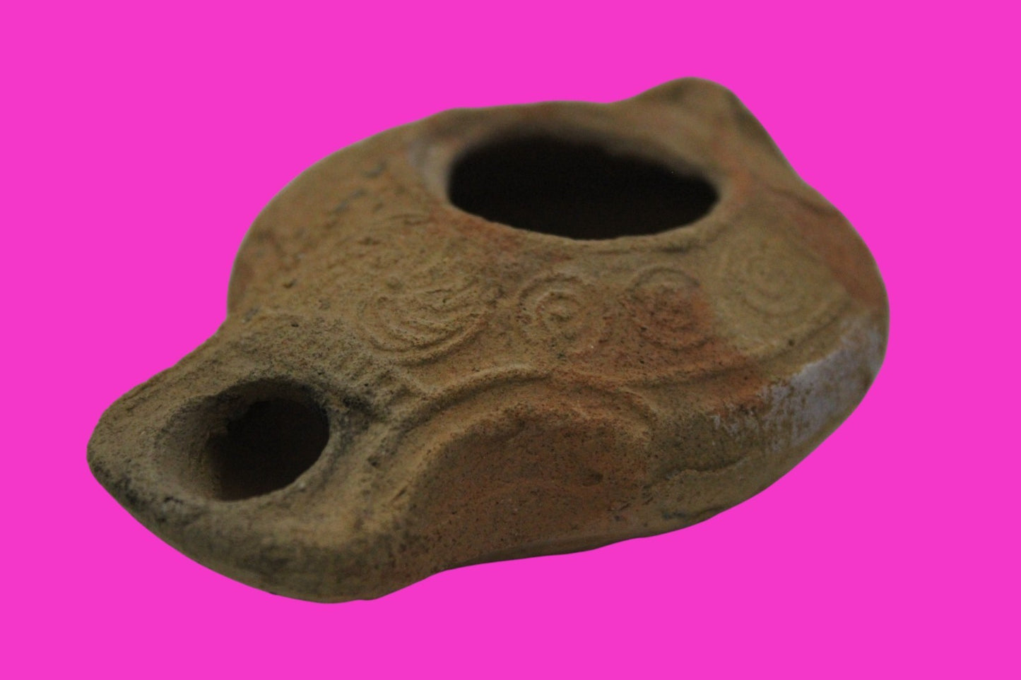Ancient Holy Land Oil Lamp Artifact From Jesus Christ Home Land 100-500AD COA 50
