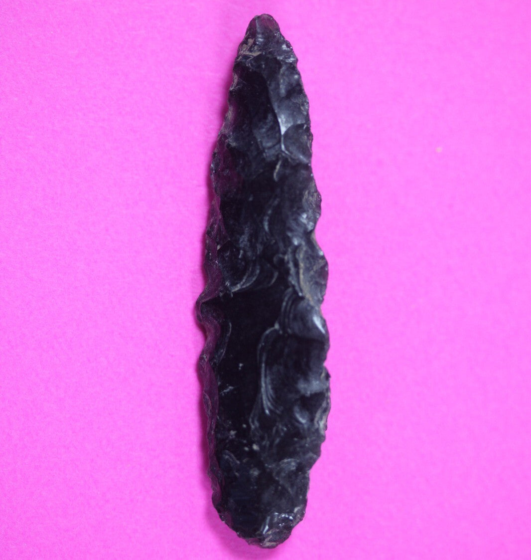 Authentic Pre Columbian Artifact Aztec Arrowhead Battle of Mexico City COA 58