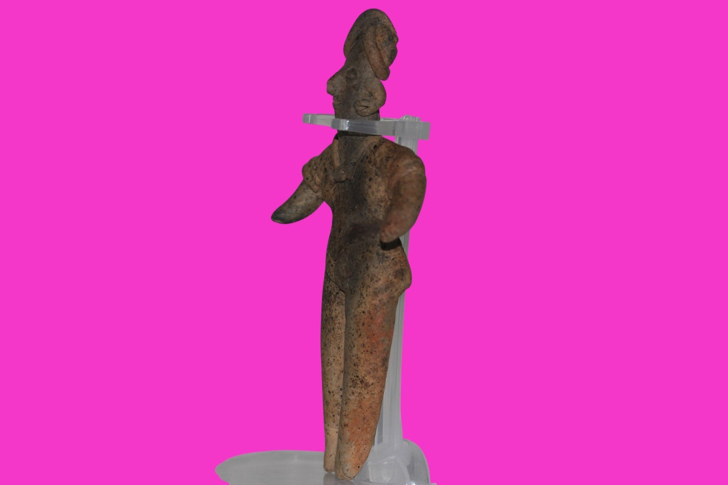 Pre Columbian Artifact 6 Inch Female Tomb Figure Colima Mexico 100 BC COA 242