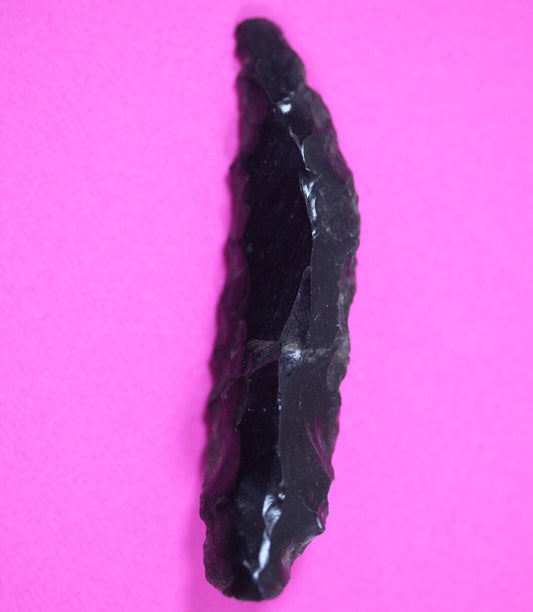 Authentic Pre Columbian Artifact Aztec Arrowhead Battle of Mexico City COA 45