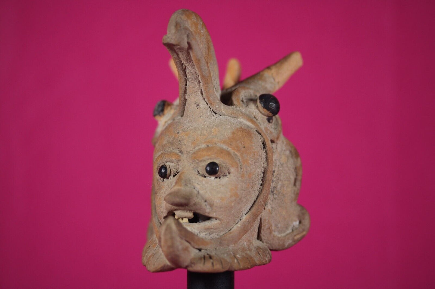 Ex Actor Kirk Douglas Authentic Pre Columbian Artifact Veracruz Helmet COA T112