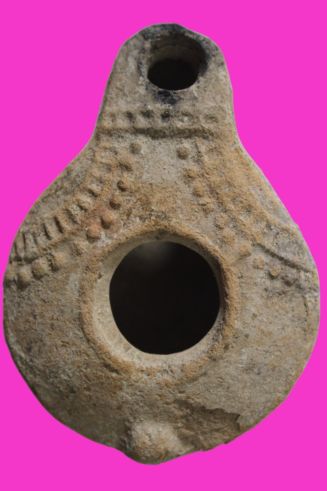 Holy Land Oil Lamp Ancient Artifact Jesus Christ Homeland 100BC-400AD COA 20