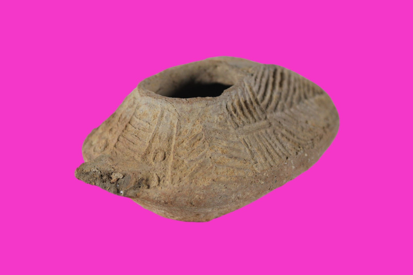 Ancient Holy Land Oil Lamp Artifact  From Jesus Christ Homeland 400-600AD COA 39