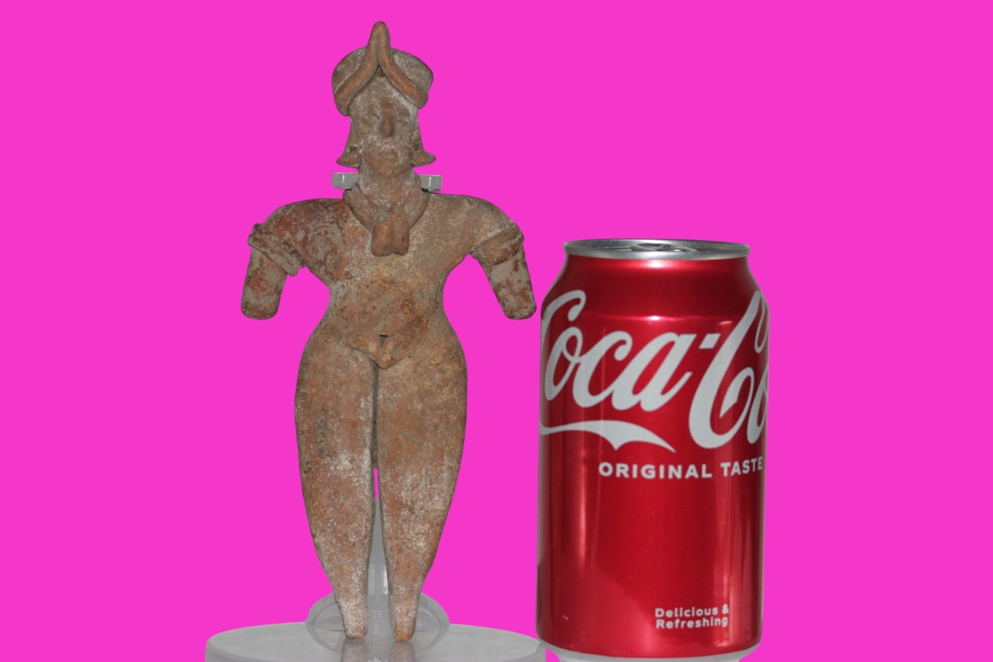 Pre Columbian Artifact 7 Inch Female Tomb Figure Colima Mexico 100 BC COA 241