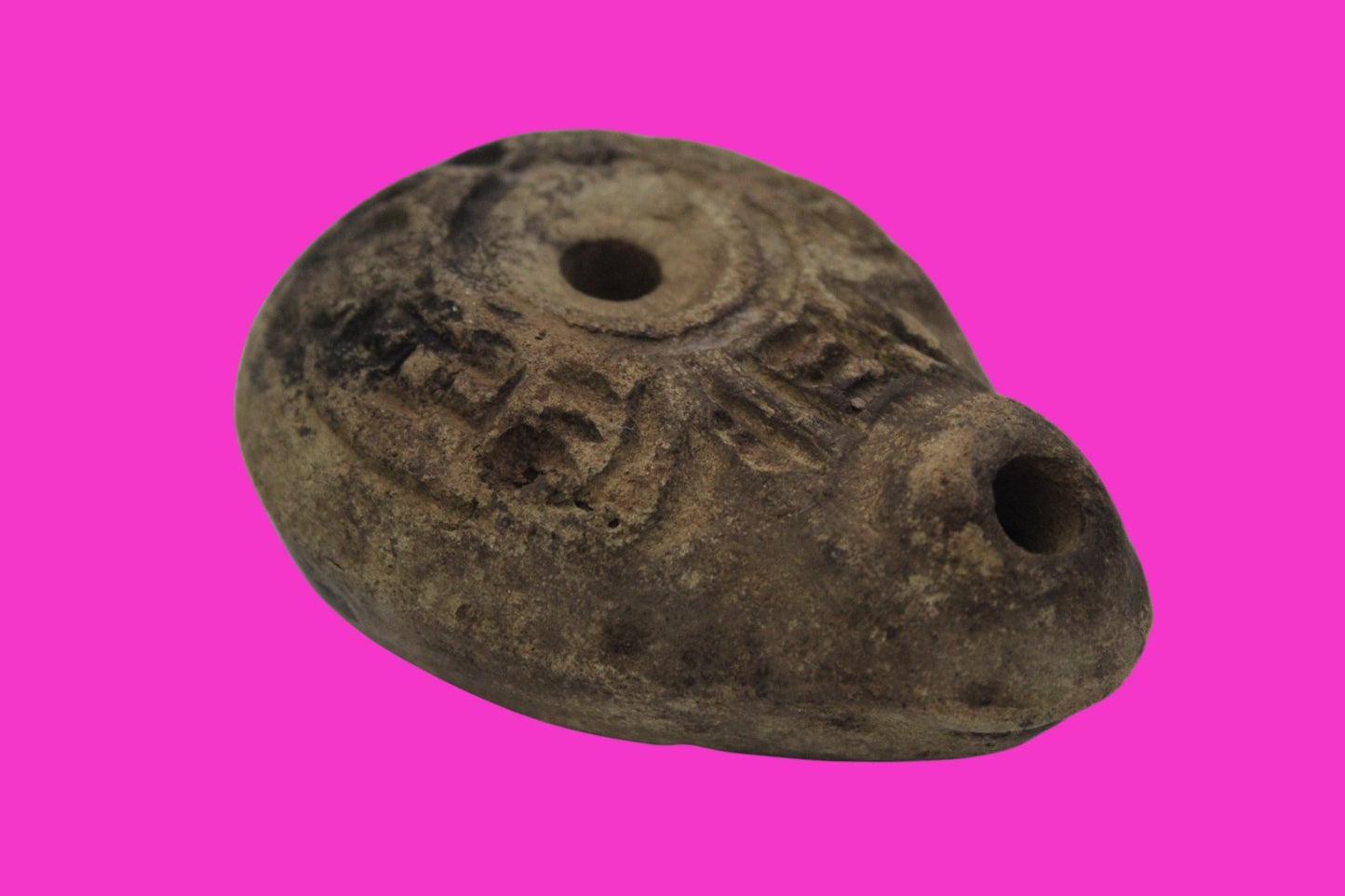 Ancient Holy Land Oil Lamp Artifact From Jesus Christ Home Land 100-500AD COA 62