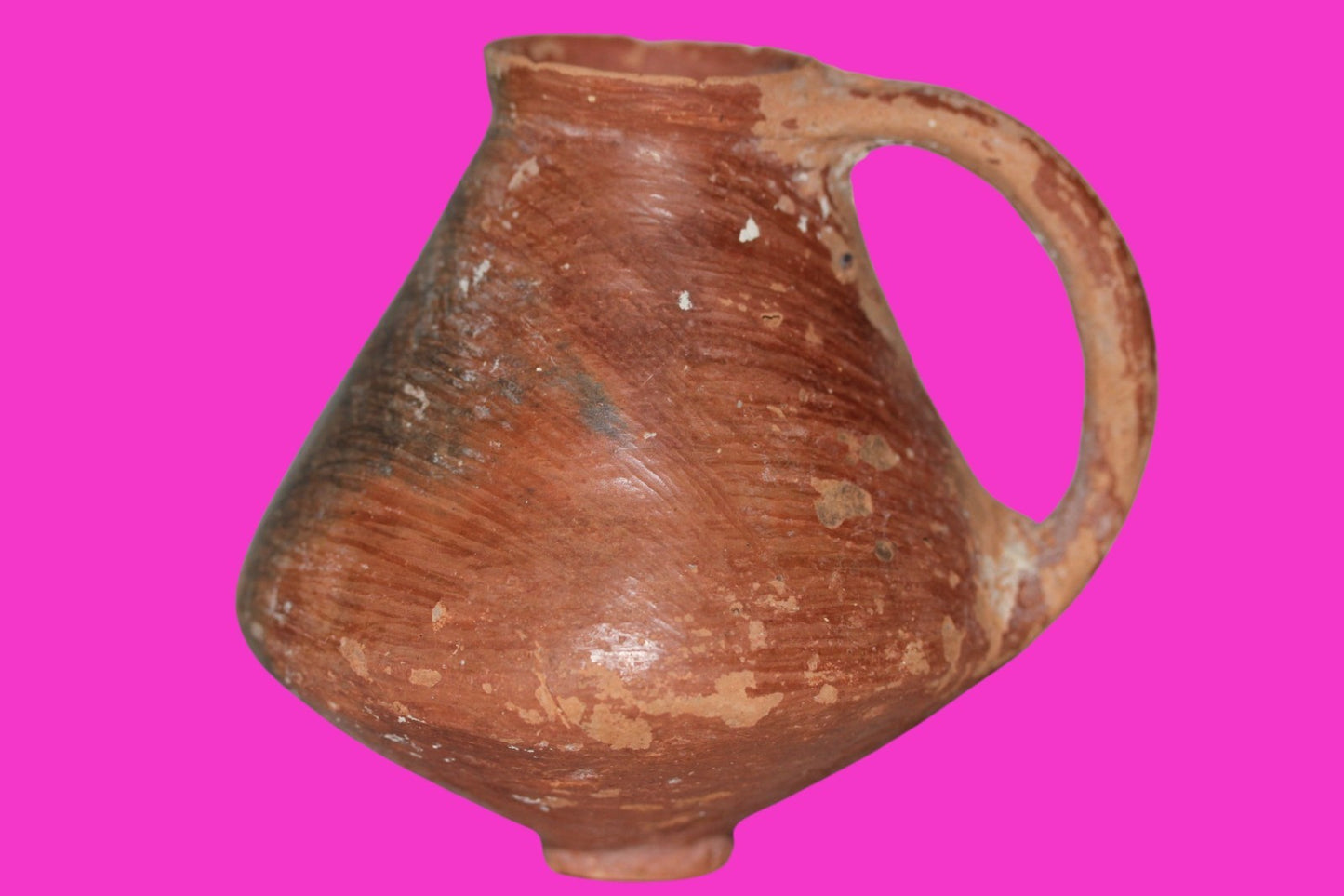 Holy Land Artifact Ancient From Time of Jesus Christ Jug 100BC-200AD COA J134