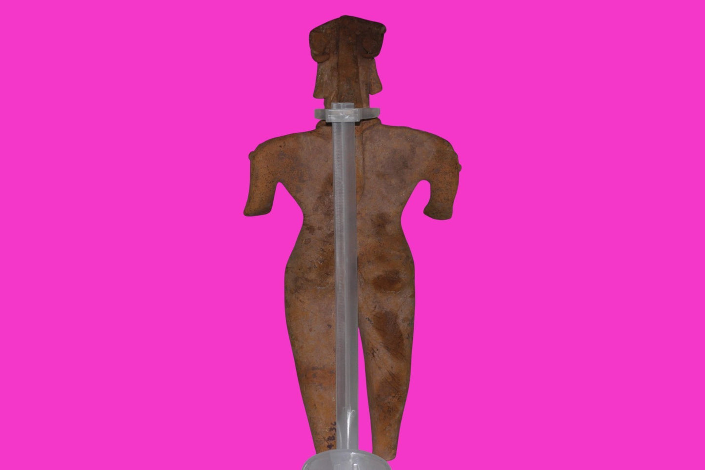 Pre Columbian Artifact 8in Female Shaman Tomb Figure Colima Mexico 100BC COA 254