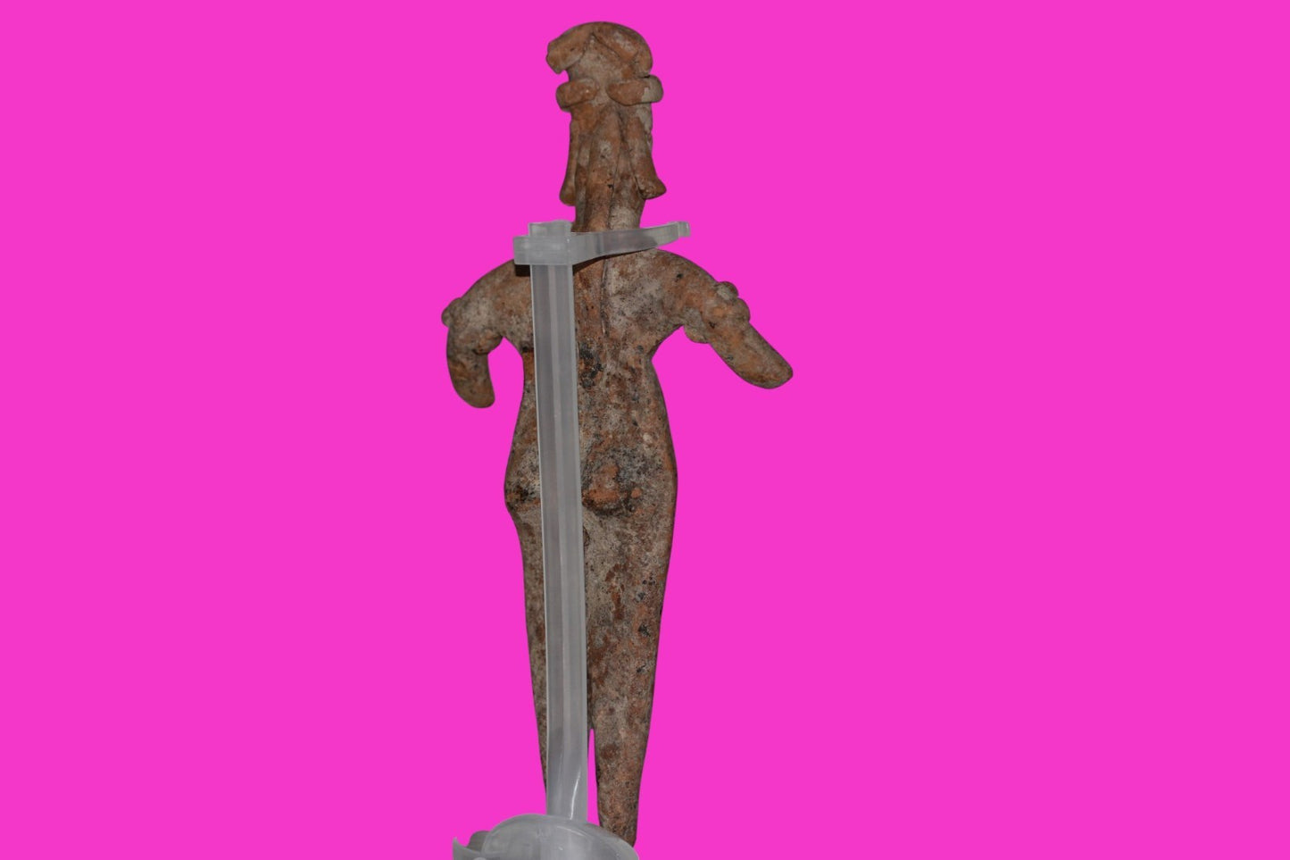 Pre Columbian Artifact 7 inch Female Tomb Figure Colima Mexico 100BC COA 252