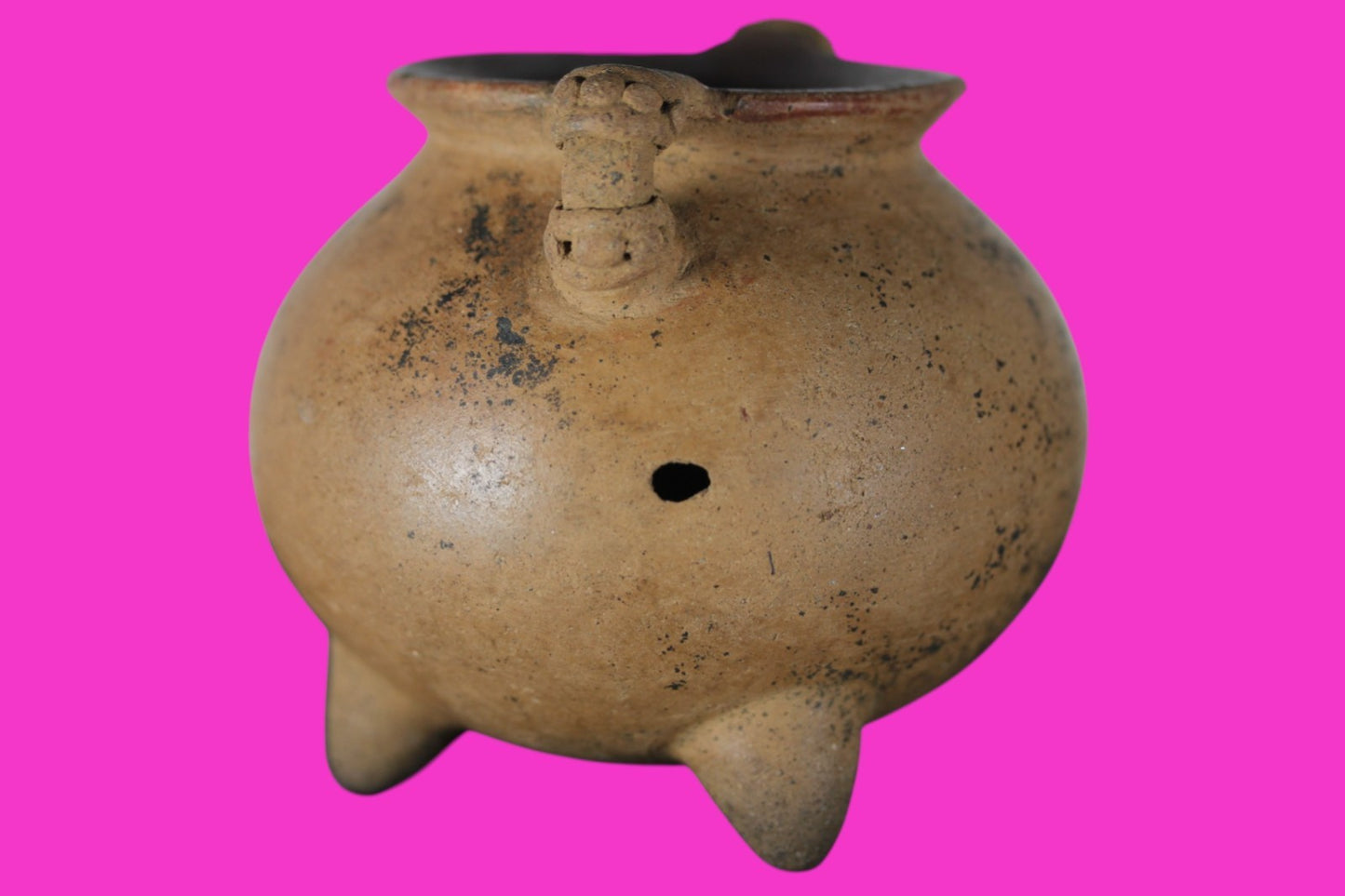 Pre Columbian Authentic Artifact  Tripod Bowl Nicoya Costa Rica 700 AD COA J07