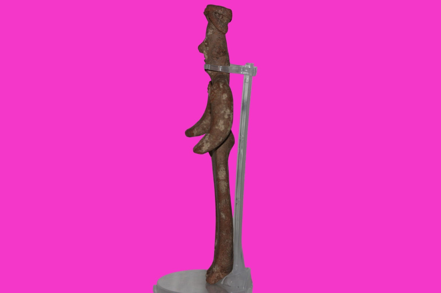 Pre Columbian Artifact 8 inch Female Tomb Figure Colima Mexico 100 BC COA 261