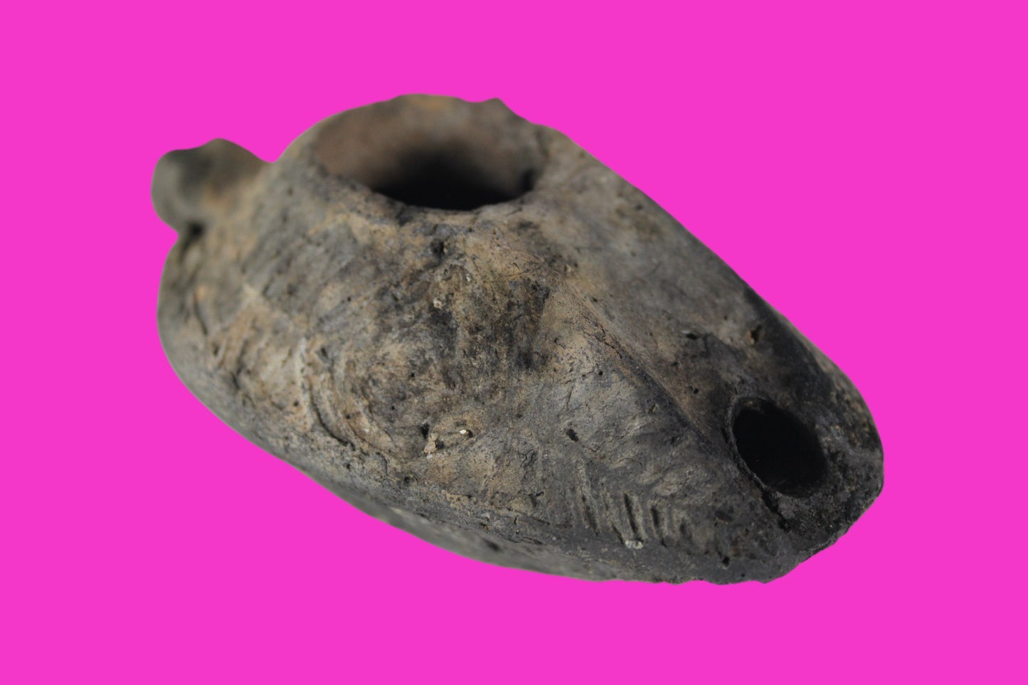 Ancient Holy Land Oil Lamp Artifact Jesus Christ Home Israel 300-600 AD COA 104