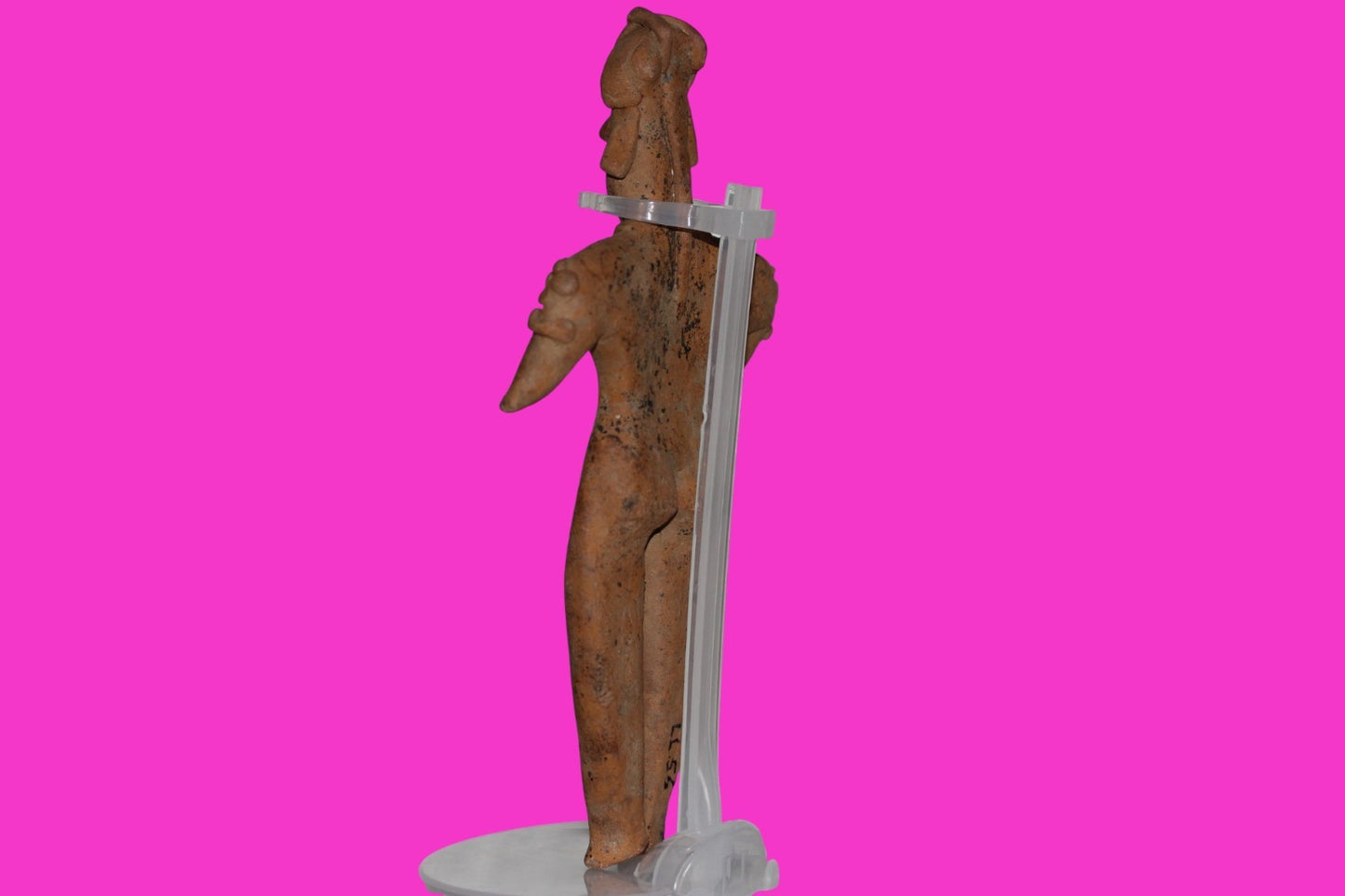 Pre Columbian Artifact 7 Inch Shaman Tomb Figure Colima Mexico 100 BC COA 234