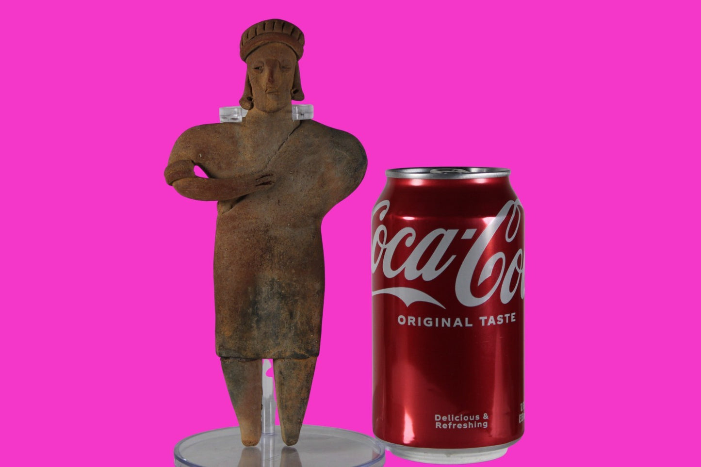 Pre Columbian Artifact Rare Arm in Sling Tomb Figure Colima Mexico 100BC COA 287