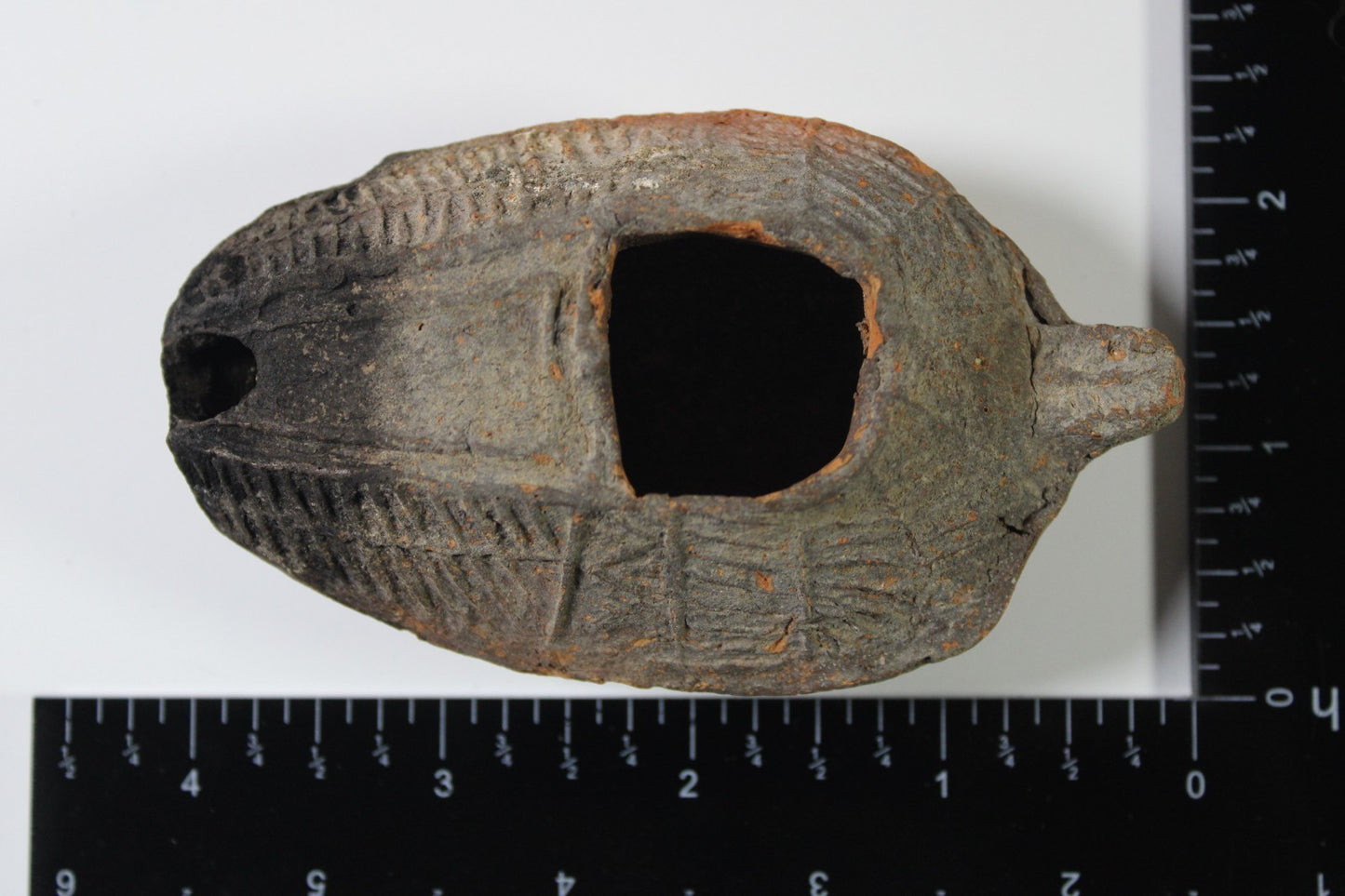 Ancient Holy Land Oil Lamp Artifact Jesus Christ Home 300-600 AD Israel COA 109