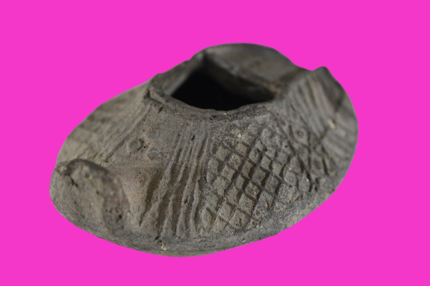 Ancient Holy Land Oil Lamp Artifact Jesus Christ Home Israel 300-600 AD COA 84