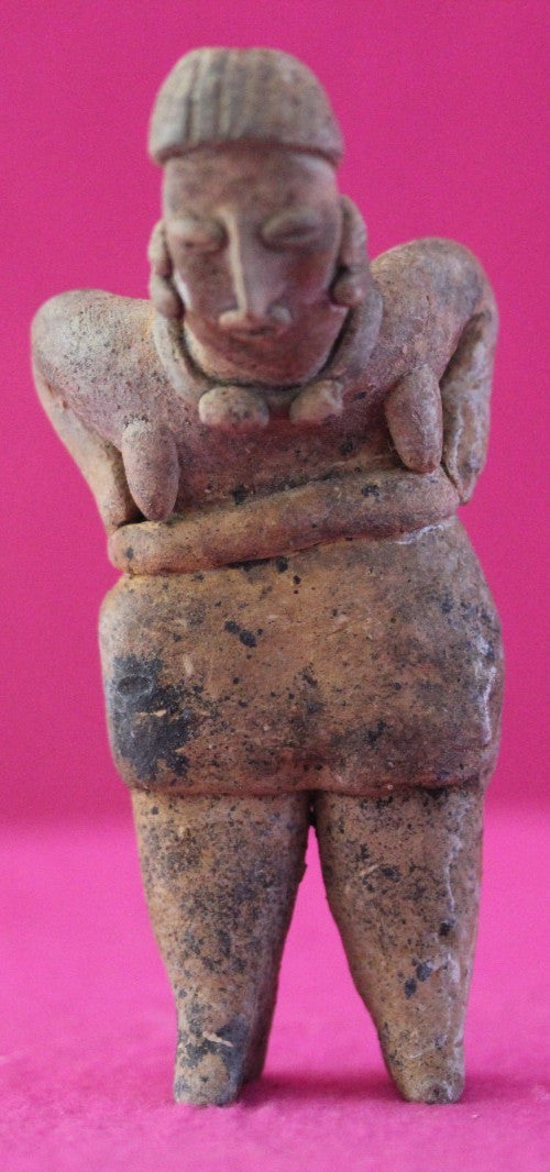 Authentic Pre Columbian Artifact Rare Grandma Tomb Figure Colima Mexico COA 201