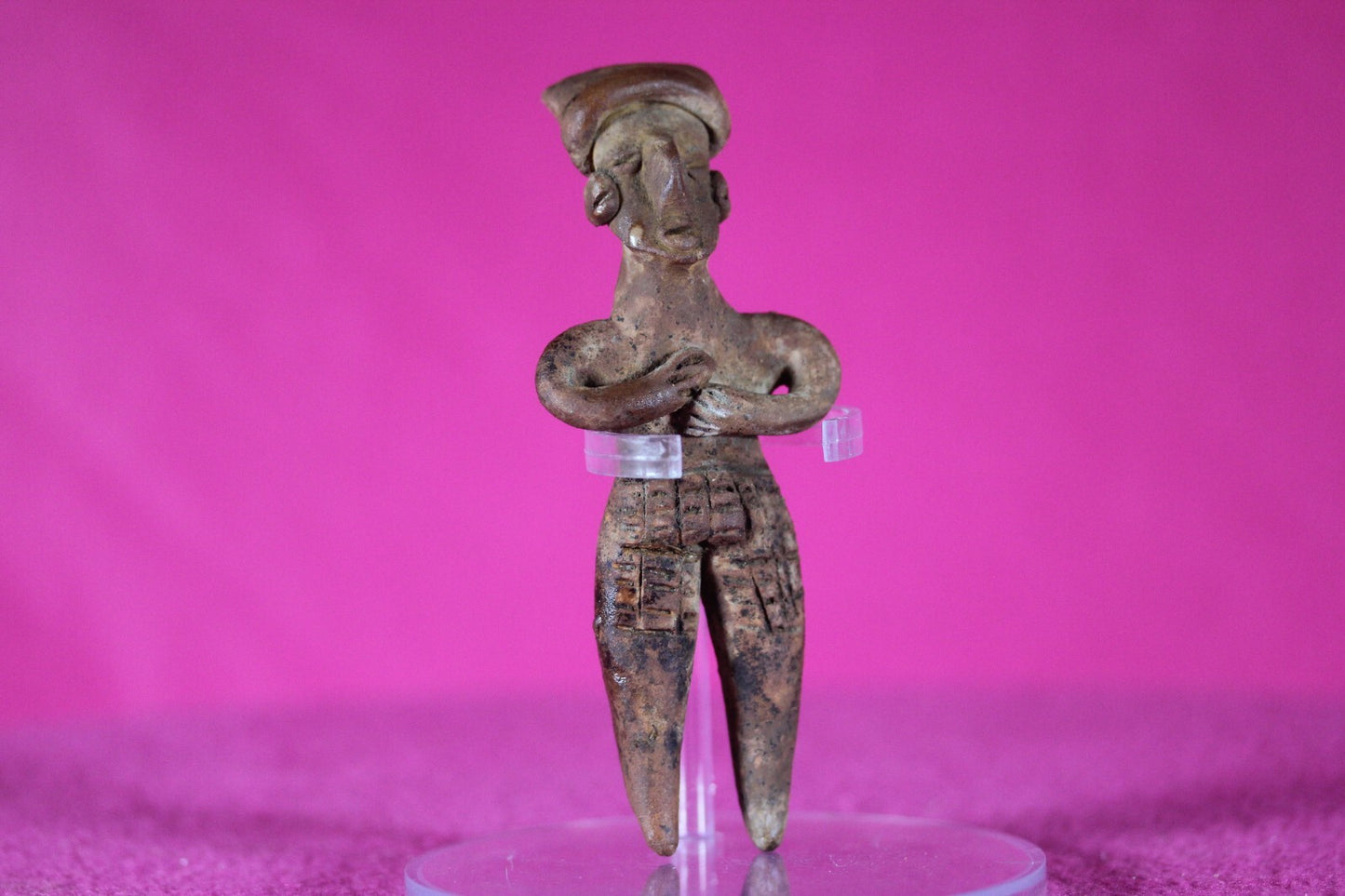 Authentic Pre Columbian Artifact Tomb Figure Colima Mexico 100 BC-250 AD COA 134