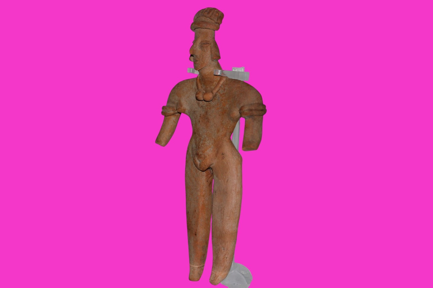 Pre Columbian Artifact 7 Inch Female Tomb Figure Colima Mexico 100 BC COA 240