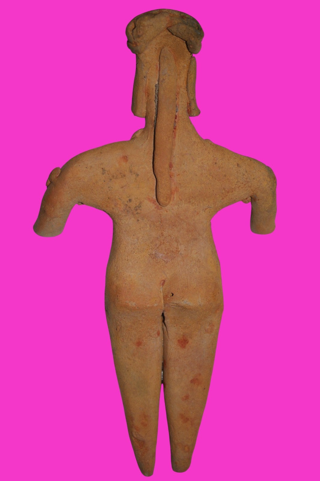 Pre Columbian Artifact 6 in Female Shaft Tomb Figure Colima Mexico 100BC COA 269