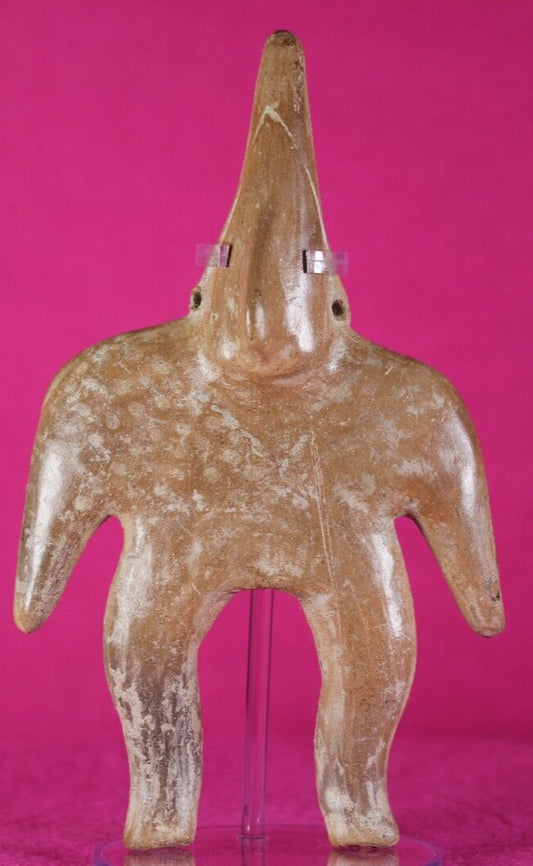 Authentic Pre Columbian Artifact Tomb Figure Colima Mexico 300BC-300AD COA T17