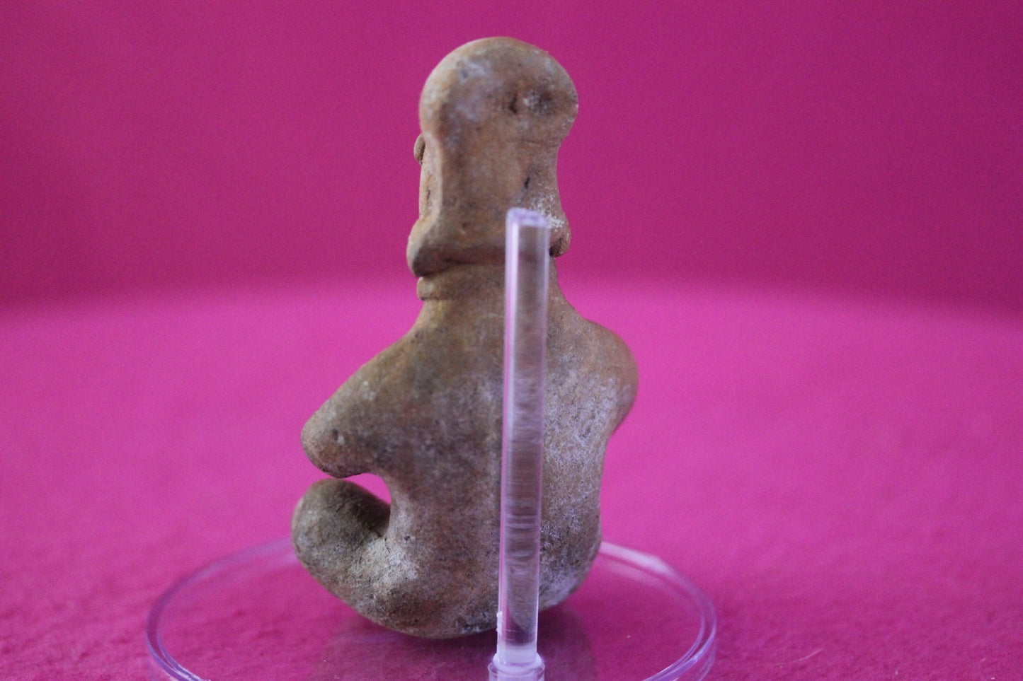 Pre Columbian Authentic Artifact Rare Seated Tomb Figure Colima Mexico COA 187