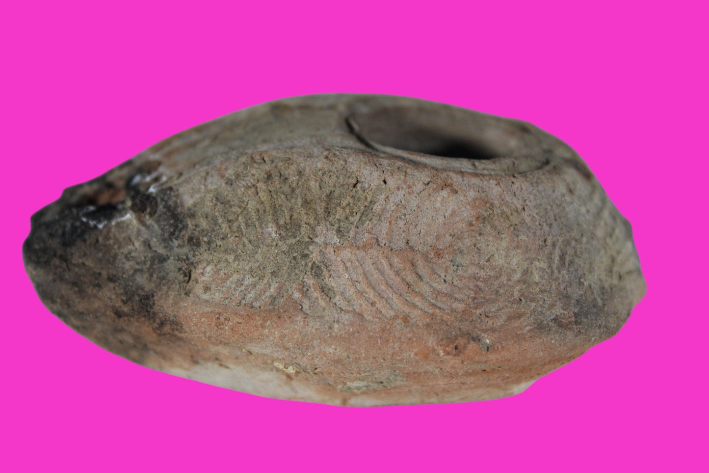 Ancient Holy Land Oil Lamp Artifact Jesus Christ Home 300-600 AD Israel COA 96