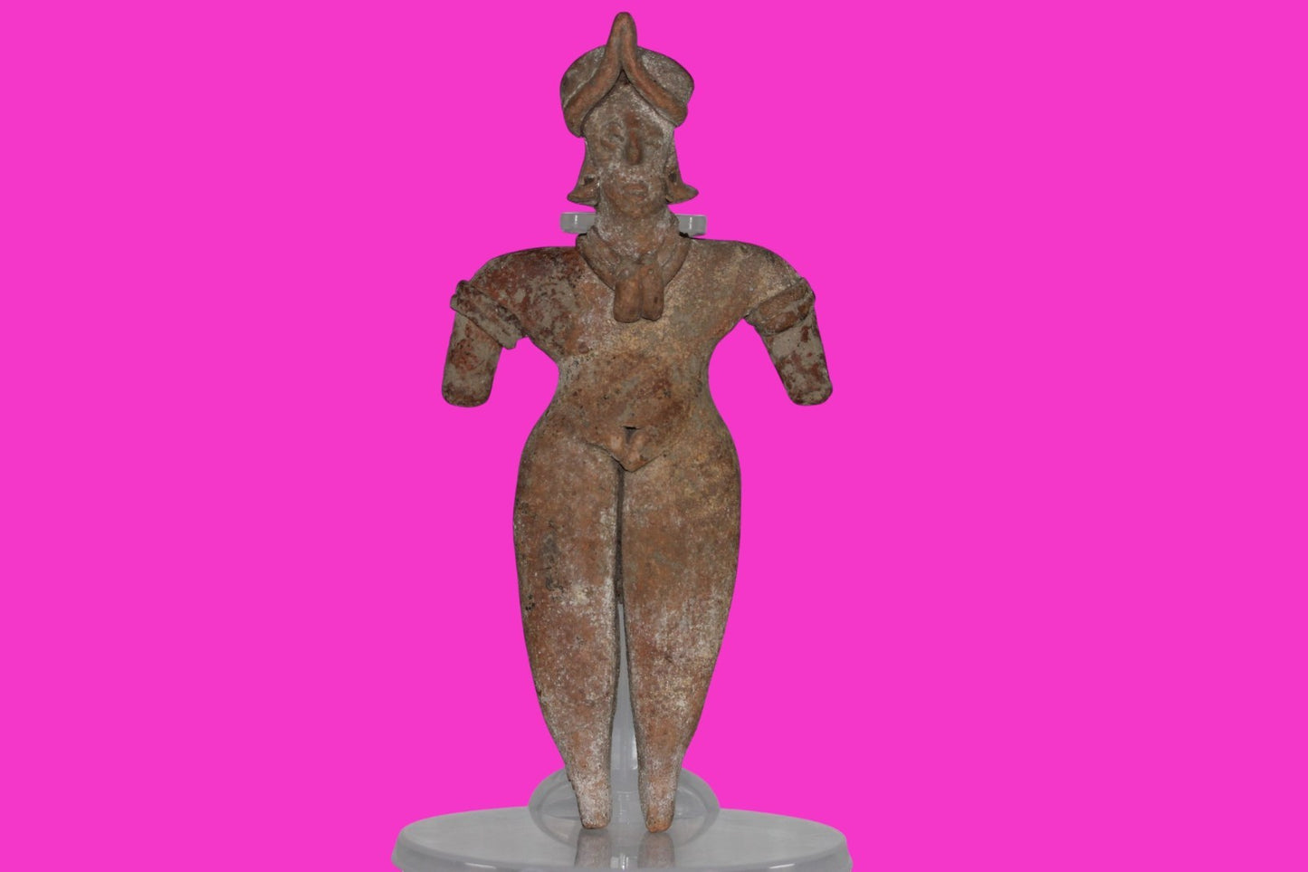 Pre Columbian Artifact 7 Inch Female Tomb Figure Colima Mexico 100 BC COA 241